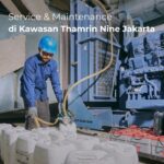 Tim Service & Maintenance BME melakukan perawatan rutin di salah satu proyek di kawasan Thamrin