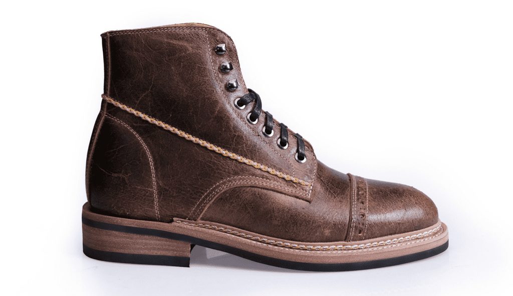 Warhorse Cadena Boots Crazy Cow Teak Leather