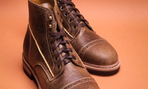 Txture _ Warhorse Cadena Boots, Crazy Cow Teak Leather (1)